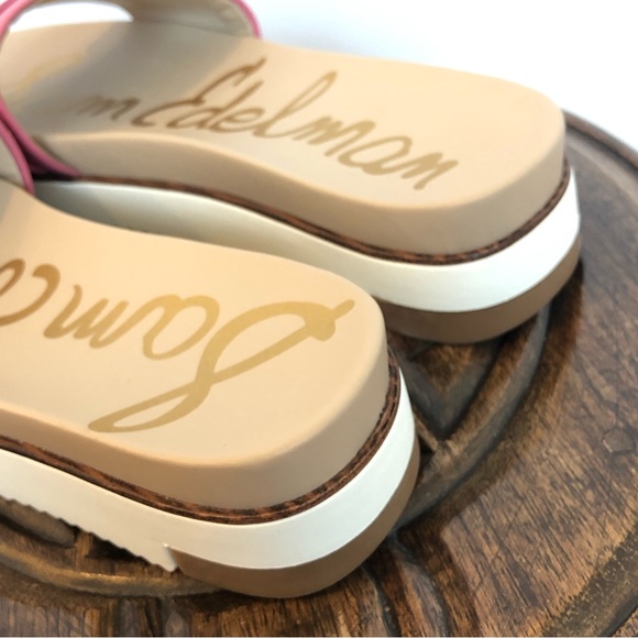 NWOT Sam Edelman pink Women's Ariane Slide Sandals Sz 7 - Picture 8 of 12